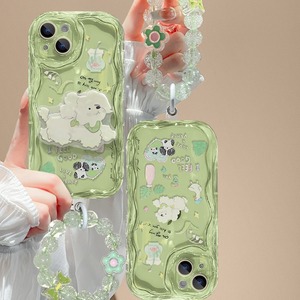 Support de poignet transparent Summer Fresh Bear Stand pour iPhone 16 Pro, nouveau design TPU Bumper Fashional Cover pour iPhone 16 - Product Image 6