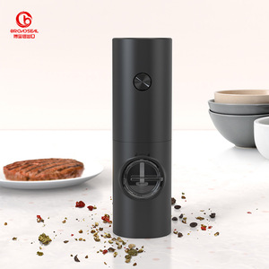 Molinillo de pimienta automático a batería Ecocoffee, Molinillo Eléctrico con luz indicadora, molinillo de grado alimenticio de Metal, sal, pimienta personalizada - Product Image 2