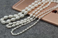 En gros blanc larme en forme de coquille naturelle perle pour collier et bracelet bijoux faits main BRICOLAGE