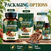 Complément Alimentaire Complexe de Champignons en Capsules, 60 Unités, Mélange 12-en-1, Étiquette Personnalisée, OEM ODM, Fournisseur d'Usine pour Marque Privée