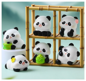 Bán buôn số lượng lớn tự làm các loại thu nhỏ vẻ đẹp thời trang Đồ chơi nhựa 3D <span class=keywords><strong>panda</strong></span> động vật hoang dã figurine Zoo Bộ sưu tập mô hình cho Keychain - Product Image 3