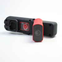Lampe de travail LED portable, lampe de poche magnétique Pivot COB avec base magnétique pivotante à 180 degrés et crochet de suspension à 360 degrés