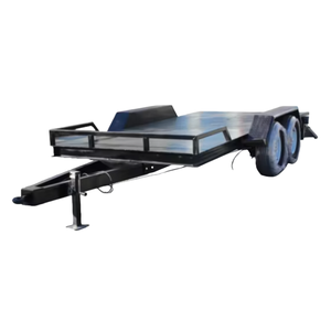 Remolque de Transporte con Capacidad de Carga de 3500 kg, con Escaleras, Pintado en Negro, Remolque para Transporte de Automóviles con Freno de Mano - Product Image 5