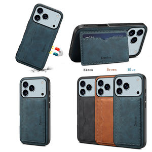 Funda para Teléfono con Ranuras para Tarjetas, Soporte y Marco para Fotos, en Cuero Sintético, para <span class=keywords><strong>iPhone</strong></span> 17 <span class=keywords><strong>Pro</strong></span> <span class=keywords><strong>Max</strong></span>, 16 Plus, 15, 14, 13, 12 - Product Image 4