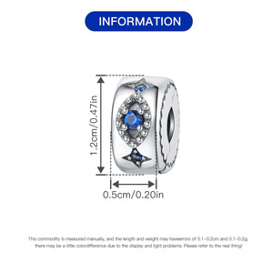 เครื่องประดับทองเหลืองสีขาวชิ้นสุดหรูหรา ประดับด้วยจี้รูปดาว นี่คือเครื่องประดับข้อมือสำหรับผู้หญิงที่มีสไตล์ - Product Image 3