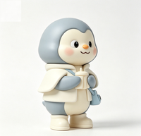 Figurine d'art personnalisée Pingouin en PVC et ABS, Statue de personnage de dessin animé, Fabrication OEM en Chine, Figurine personnalisée pour la vente en gros de produits de marque