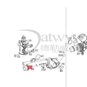 OE 2742000115 902-5842 A2742000115 2742000115 2742003100 2742004200 <span class=keywords><strong>MB</strong></span> 15-19 Boîtier de thermostat (marque Datwy) - Product Image 2