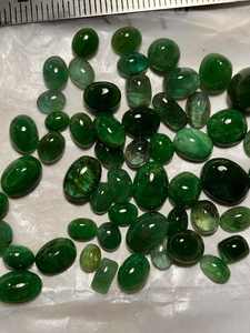 Esmeralda Zambiana Natural Cabujón, Gema de Formas Mixtas - Ovalada, Pera, Cojín, Marquesa, Corazón, Corte Verde - Product Image 4