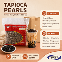 Perles de tapioca BOBA, lot de 3 saveurs, 900g/1kg, texture moelleuse et brillante, certifiées HACCP ISO QS, directement de l'usine OEM pour le bubble tea