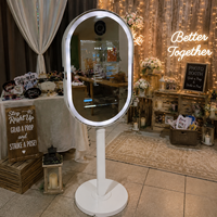 Photo Booth Cermin Ajaib Interaktif Mewah - Sistem Selfie Pintar untuk Pernikahan, Pameran, dan Acara