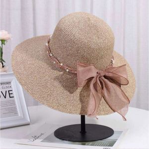 New Fashion Trade Lace Chain Yellow Beads Beach Straw <b>Hat</b> <b>Summer</b> Women - Product Image 1