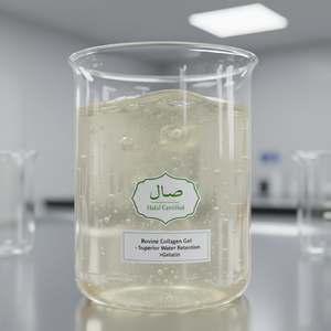 Nouvelle poudre <span class=keywords><strong>de</strong></span> collagène <span class=keywords><strong>de</strong></span> peau <span class=keywords><strong>de</strong></span> bovin halal à haute absorption, alternative à la gélatine, collagène <span class=keywords><strong>de</strong></span> bœuf pour la rétention d'eau dans les saucisses et la viande - Product Image 2