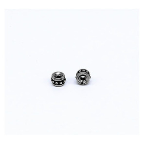 Perles d'espacement rondes en acier inoxydable yunnique de 2,0 mm pour la fabrication de bracelets, accessoires de bijoux DIY, perles en métal moulé - Product Image 1
