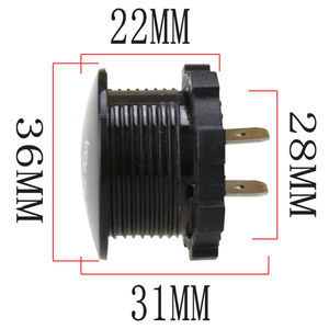 Voltmetro Digitale DC 12V-24V con Display LED per Auto, Moto, <span class=keywords><strong>Barca</strong></span>, ATV, Camion, Accessori per Modifiche - Product Image 6