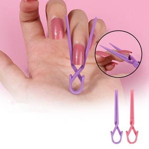 10 unidades/bolsa Clips de plástico para extensión rápida de uñas, protectores de dedos para manicura - Product Image 1