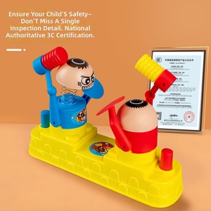 2 Players Plastic Hammer Battle <b>Desktop</b> Games Competitive Tabletop Stress Relief Parent-child Educational <b>Toy</b> Birthday Party - Product Image 2