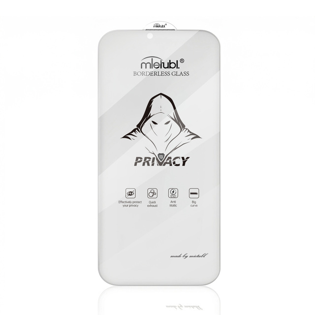 Mietubl 300CC Super Curve 8K HD Anti-spy 9H Hardness ESD Anti-fingerprint Borderless Privacy Tempered Glass Screen Protector