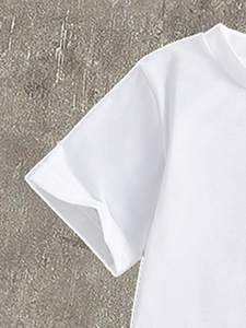 Set 2 Pezzi Personalizzati OEM per Bambine: Maglietta con Cuore di <span class=keywords><strong>Paillettes</strong></span> e <span class=keywords><strong>Pantaloni</strong></span> Cargo Rosa, Abbigliamento Casual di Alta Qualità per la Scuola - Product Image 4