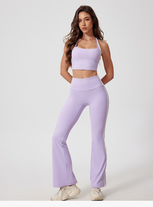 Correa ajustable Bare Feel Yoga Bra Seamless Cross Back Sports <span class=keywords><strong>Crop</strong></span> Quick Dry Medium Impact Running Gym <span class=keywords><strong>Top</strong></span> Mujeres - Product Image 2