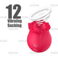 Bestseller Rosen-Saugvibrator Nippel G-Punkt Klitoris-Stimulator 10 Frequenzen Wasserdicht USB-Aufladbar Sexspielzeug für Frauen