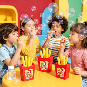Bâtonnets à bulles colorés en forme de frites, jouet robuste en ABS non toxique, jeu d'extérieur, cadeau d'anniversaire pour tout-petit - Product Image 3
