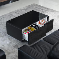 Table basse intelligente Primst au design élégant avec réfrigérateur-congélateur pour boissons, idéale pour le salon et l'ameublement domestique