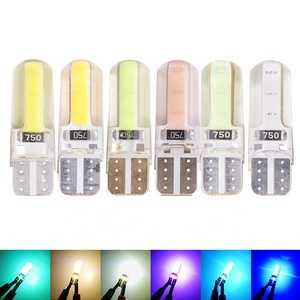 Nuovo LED T10 194 W5W COB lampadine a cuneo auto Styling bianco/blu/rosso/rosa lampada a LED con lato Silicone e illuminazione frontale - Product Image 2