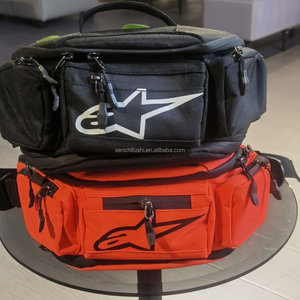 Sac messager moto D2029 - Sac banane imperméable en nylon et PVC pour le cyclisme et le rangement de loisirs - Product Image 1