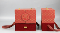 Anpassbare Farben Logo-Druck Elegante Luxuriöse Doppelschichtige Schubladenpapier-Geschenkbox für Kuchen Schokolade Süßigkeiten Kosmetik Hochzeit