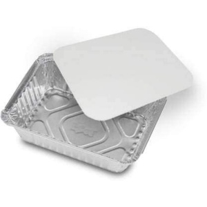 Barquettes en aluminium de qualité alimentaire, robustes, pour la restauration rapide, récipients rectangulaires pour la cuisson, emballages alimentaires recyclables - Product Image 1