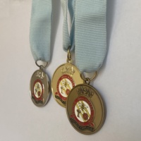 Médaille de champion de football en métal doré personnalisée en gros, médaillon de match de football, souvenir en émail souple, moderne, antique, écologique