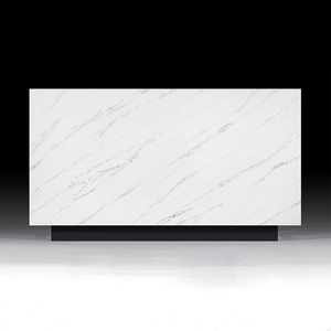 Mesa de Comedor de Cuarzo Calacatta Gold Moderno TMZ ODM/OEM 5017, Gran Losa, Fregadero de Cocina para Hotel, Piedra Artificial, Diseño de Modelo 3D - Product Image 4