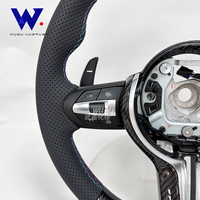 Volant en fibre de carbone pour BMW M Sport F30 F10 F15 F36 F20 F22 F25 F32 M3 M4 X5 E46 E60 E70 E90 E91 E92, ajustement sécurisé