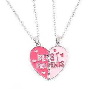 Collar Magnético de 2 Piezas con Forma de Corazón para Mejores Amigas, Joyería de Moda para Mujer, Regalo de <span class=keywords><strong>Cumpleaños</strong></span> - Product Image 1