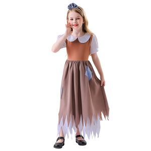 Disfraz de Halloween para niñas de 8 a 13 años, falda de cosplay de Cenicienta y Blancanieves, traje de escenario con diadema - Product Image 3