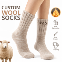 Chaussettes en laine d'alpaga de qualité supérieure en gros, chaussettes thermiques épaisses en tricot d'hiver pour femmes et hommes, chaussettes unisexes en alpaga