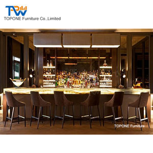 Mesa de recepción de piedra de alabastro, diseño de mostrador para muebles de <span class=keywords><strong>vino</strong></span>, Onyx, retroiluminado - Product Image 2