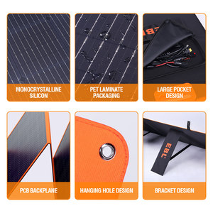 Panneau solaire portable EBL 100W, mise à niveau avec puissance réglable de 200W pour station d'alimentation 240/300/500/1000/1500/2000 - Product Image 6