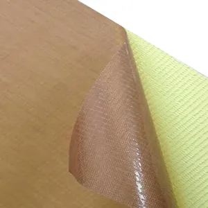 Ruban adhésif en fibre de verre enduit de PTFE jaune de 0,13 mm, 0,18 mm, 1 pouce, antiadhésif, pour gaz, avec papier de protection - Product Image 2