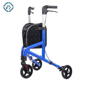 Großhandel Aluminium-Reha-Rollator, Tragbar, Deluxe, Leicht Faltbar, Einfache Aufbewahrung, 3-Rad-Gehhilfe für Senioren TRB01 - Product Image 5