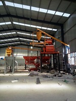 HZS25 Hongxing PLC Kontrollü Elektrik Motorlu Beton Santrali 25m3/saat Kepçe Yükleyici Seçilebilir 2 Bölmeli/3 Bölmeli Agrega