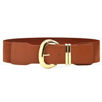 Ceinture large élastique à imprimé animal avec boucle en cuir pour femme, ceinture de printemps au-dessus du genou, vente chaude