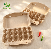 Plateau à œufs en carton biodégradable personnalisé Sumkoka, plateau à œufs en carton pour 6, 12, 15, 18, 20, 30 œufs, plateau à œufs en pulpe