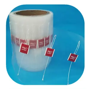PLA filtre tel örgü rulosu için üçgen çay poşeti ambalaj malzemesi logo ile biyobozunur piramit şekilli çay poşeti rulo