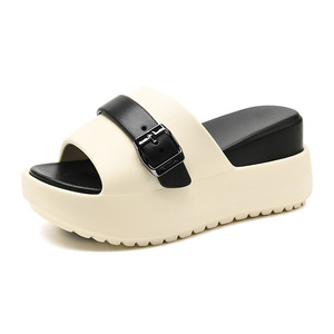 Guru Women's Platform Sandals EVA Color-Blocked Non-Slip Fish Mouth Summer Beach Shoes - Product Image 5