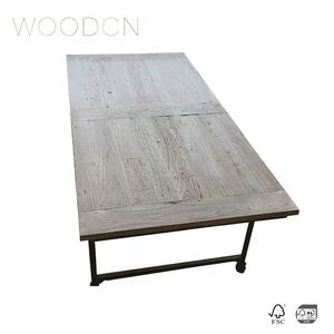 Mesa de Comedor de Madera Maciza de Olmo Reciclado - Product Image 4