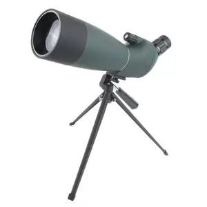 Telescopio de visión nocturna de alta definición, lente de Zoom de visión nocturna de 25-75x70 en ángulo, resistente al agua con adaptador de trípode para teléfono