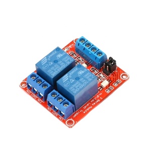광커플러 절연을 지원하는 PINWEI 5V 2 채널 2 로드 릴레이 모듈 하이 로우 레벨 트리거 - Product Image 1