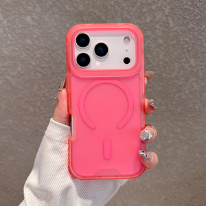Coque de téléphone magnétique antichoc Neon Armor pour iPhone 17 16 15 Pro Max, finition mate 3-en-1, protection robuste en PC et TPU, anti-chute et givrée - Product Image 5