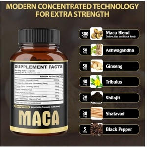 Cápsulas de Suplemento de Raiz de Maca OEM (150 Contagens) - Formuladas com Ashwagandha, Ginseng, Tribulus Terrestris e Ingredientes Herbais - Product Image 3